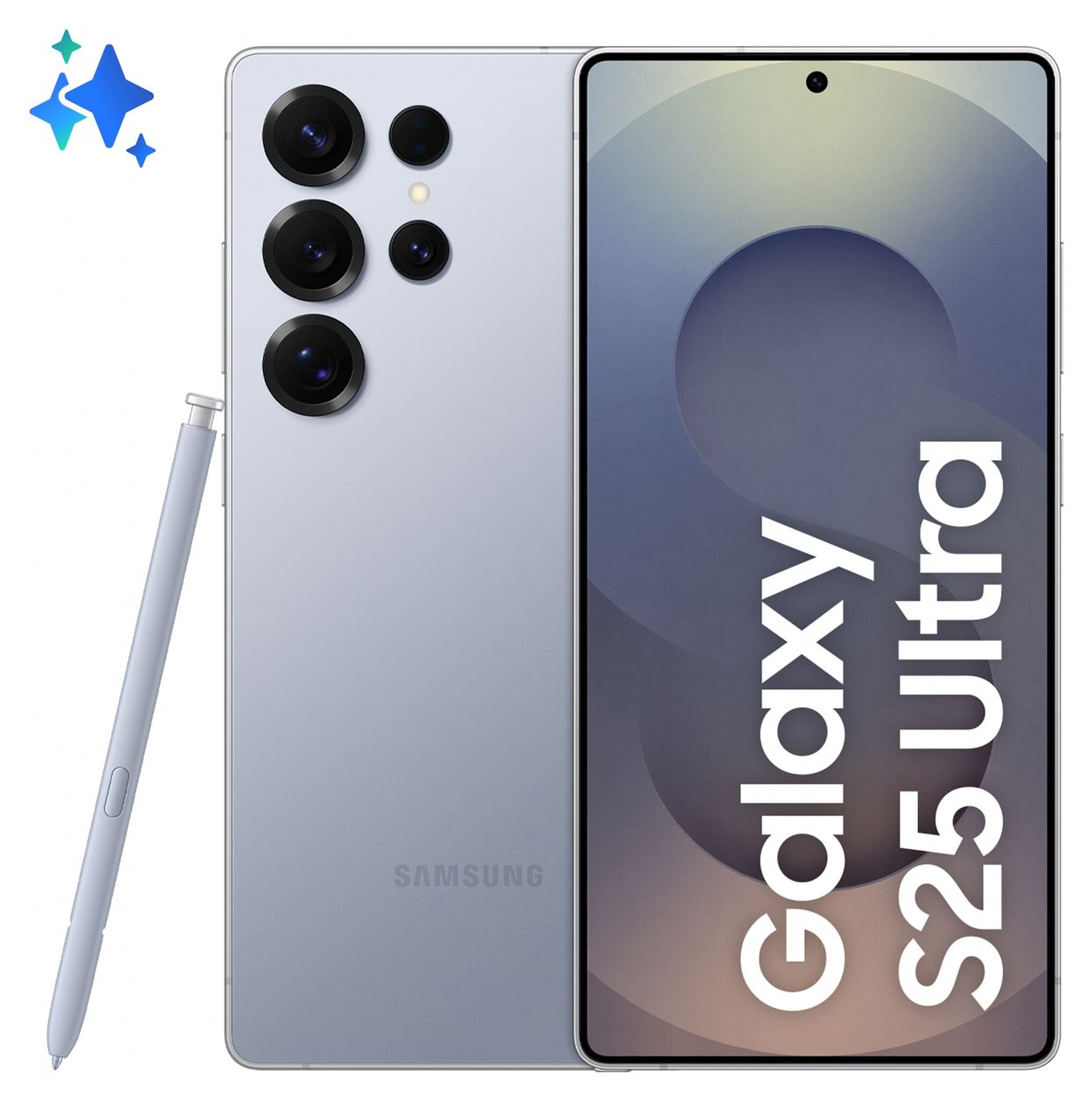 Galaxy S25 Ultra 512 GB 5G Smartphone 17,5 cm (6.9 Zoll) Android 200 MP Vierfach Kamera Dual Sim WiFi 7  (Blau, Silber, Titan) 