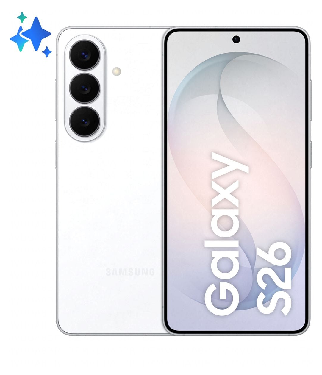 Galaxy S26 512 GB 5G Smartphone 16 cm (6.3 Zoll) Android 50 MP Dreifach Kamera Dual Sim WiFi 7  (Weiß) 