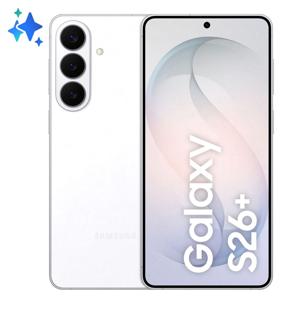 Galaxy S26+ 256 GB 5G Smartphone 17 cm (6.7 Zoll) Android 50 MP Dreifach Kamera Dual Sim WiFi 7  (Weiß) 