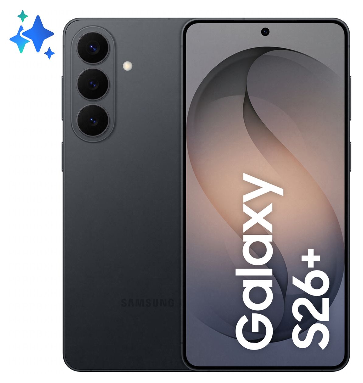 Galaxy S26+ 512 GB 5G Smartphone 17 cm (6.7 Zoll) 3,26 GHz Android 50 MP Dreifach Kamera Dual Sim WiFi 7  (Schwarz) 