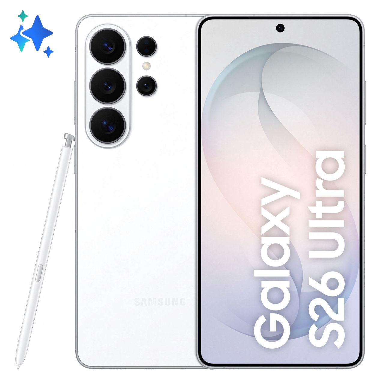 Galaxy S26 Ultra 1 TB 5G Smartphone 17,5 cm (6.9 Zoll) 3,6 GHz Android 200 MP Vierfach Kamera Dual Sim WiFi 7  (Weiß) 