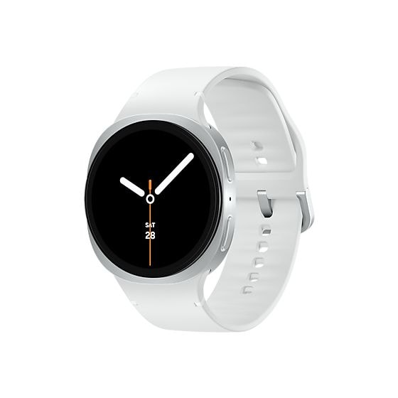 Galaxy Watch8 Digital 44 mm Smartwatch Rund IP68 327 ppi  (Silber) 
