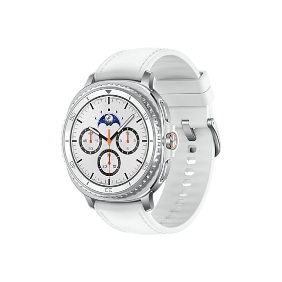 Galaxy Watch8 Classic Digital 46 mm Smartwatch Rund IP68 30 h 327 ppi 4G  (Silber) 