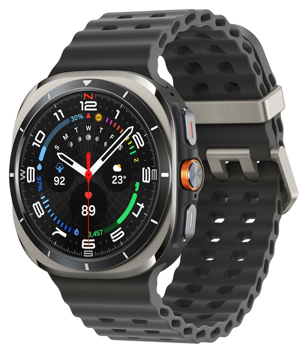 Galaxy Watch Ultra (2025) Digital 47 mm  Smartwatch Rund IP68 327 ppi 4G  (Silber) 
