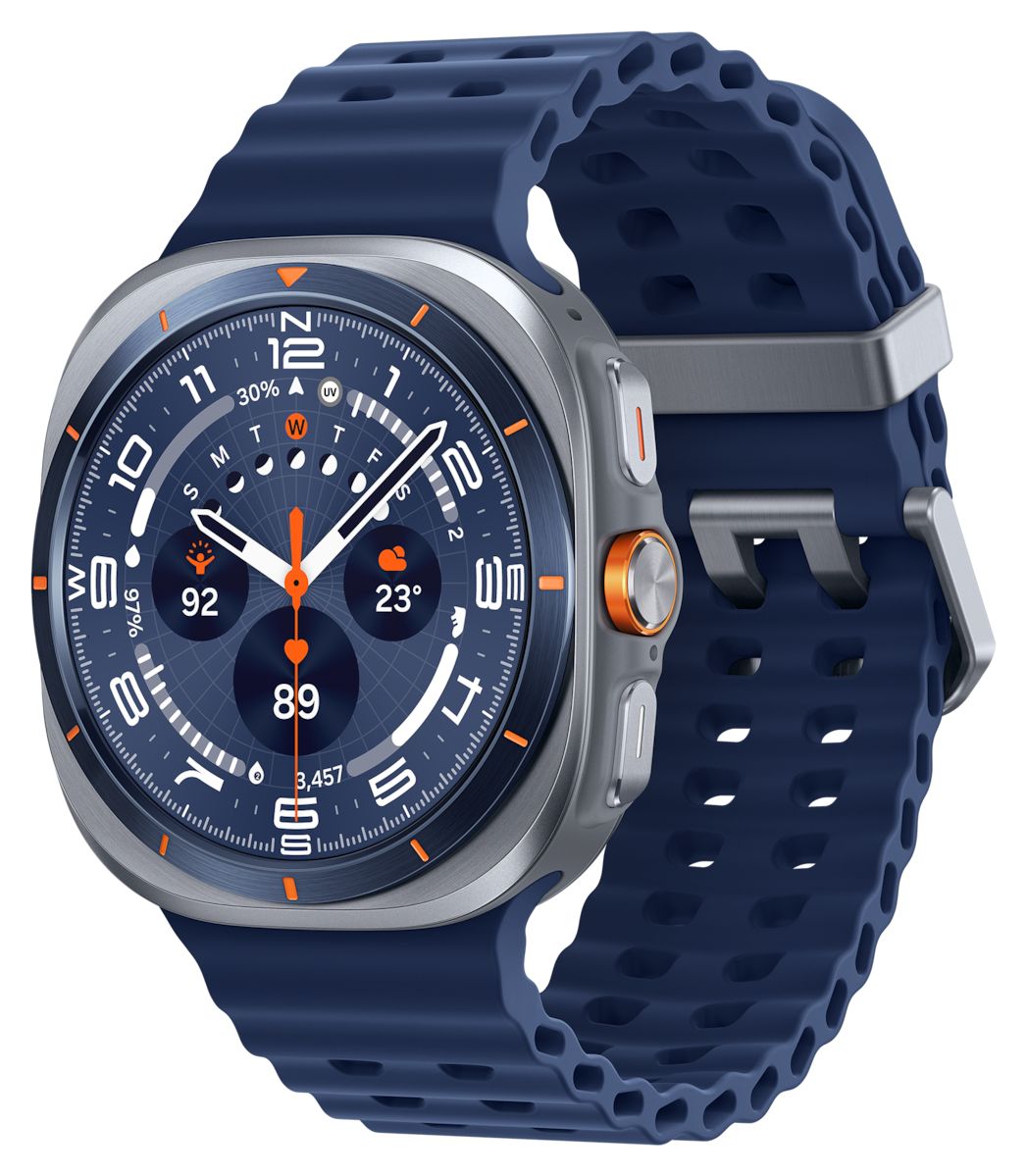 Galaxy Watch Ultra (2025) Digital 47 mm  Smartwatch Rund IP68 327 ppi 4G  (Silber) 