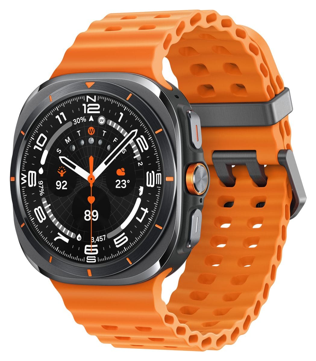 Galaxy Watch Ultra (2025) Digital 47 mm  Smartwatch Rund IP68 327 ppi 4G  (Grau) 