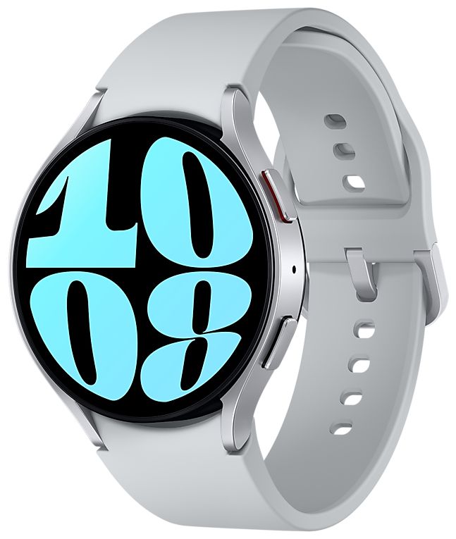 Galaxy Watch6 Digital 44 mm Smartwatch Rund IP68 40 h 327 ppi (Silber) 