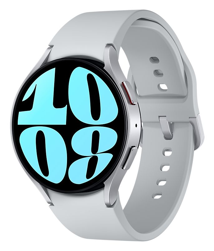Galaxy Watch6 Digital 44 mm Smartwatch Rund IP68 40 h 327 ppi 4G (Silber) 