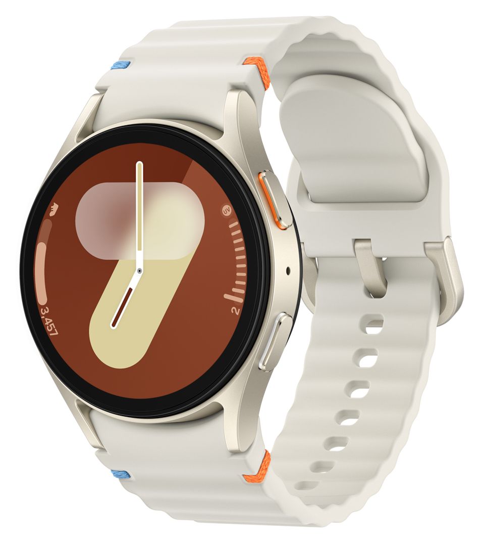 Galaxy Watch7 Digital 40 mm S/M Smartwatch Rund IP68 330 ppi 4G  (Cremefarben) 