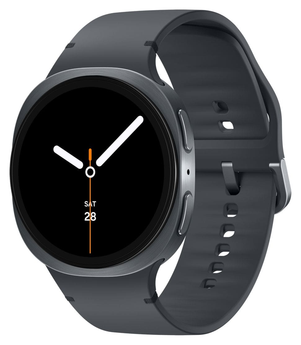 Galaxy Watch8 Digital 44 mm Smartwatch Rund IP68 327 ppi  (Graphit) 