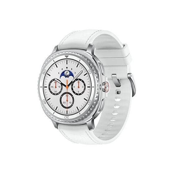 Galaxy Watch8 Classic Digital 46 mm Smartwatch Rund IP68 40 h 327 ppi  (Silber) 