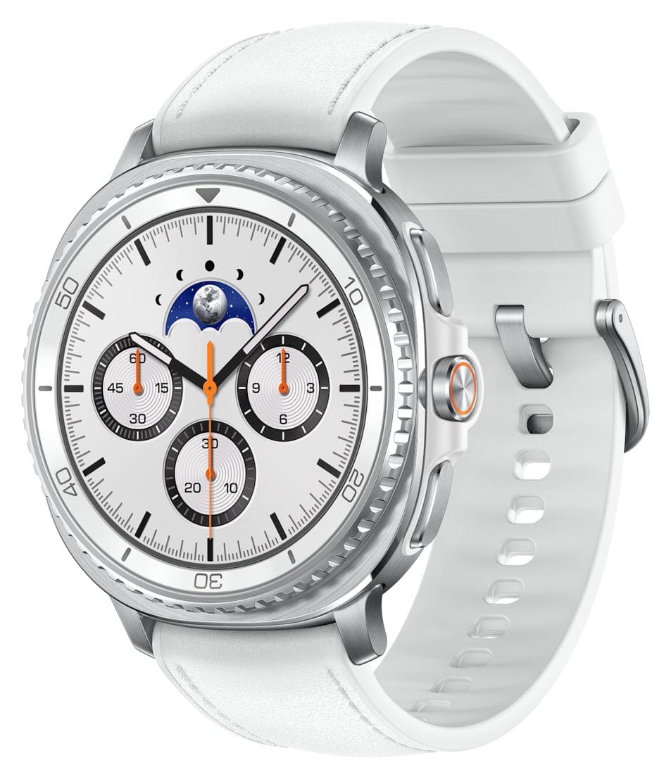 Galaxy Watch8 Classic Digital 46 mm Smartwatch Rund IP68 40 h 327 ppi  (Silber) 