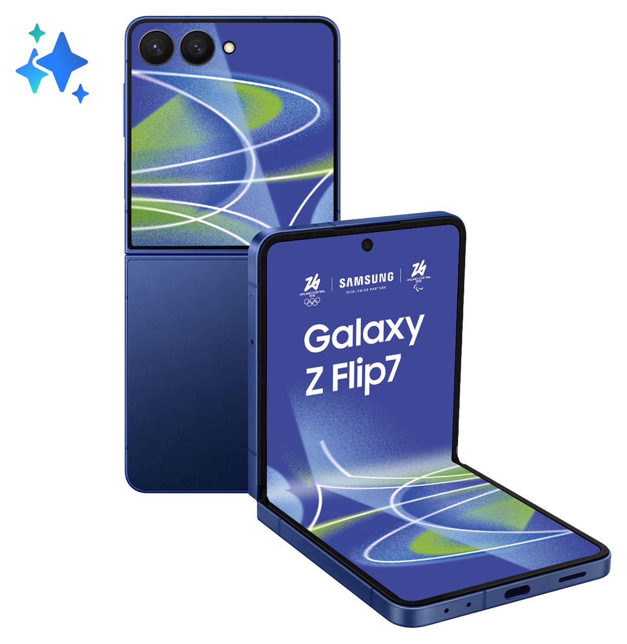 Galaxy Z Flip7 512 GB 5G Smartphone 17,3 cm (6.8 Zoll) Android 50 MP Dual Kamera WiFi 7 (Blue Shadow) 