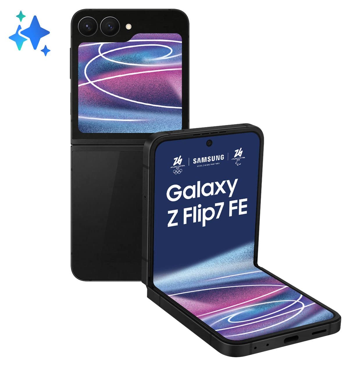Galaxy Z Flip7 FE 128 GB 5G Smartphone 17 cm (6.7 Zoll) Android 50 MP Dual Kamera WiFi 7  (Schwarz) 