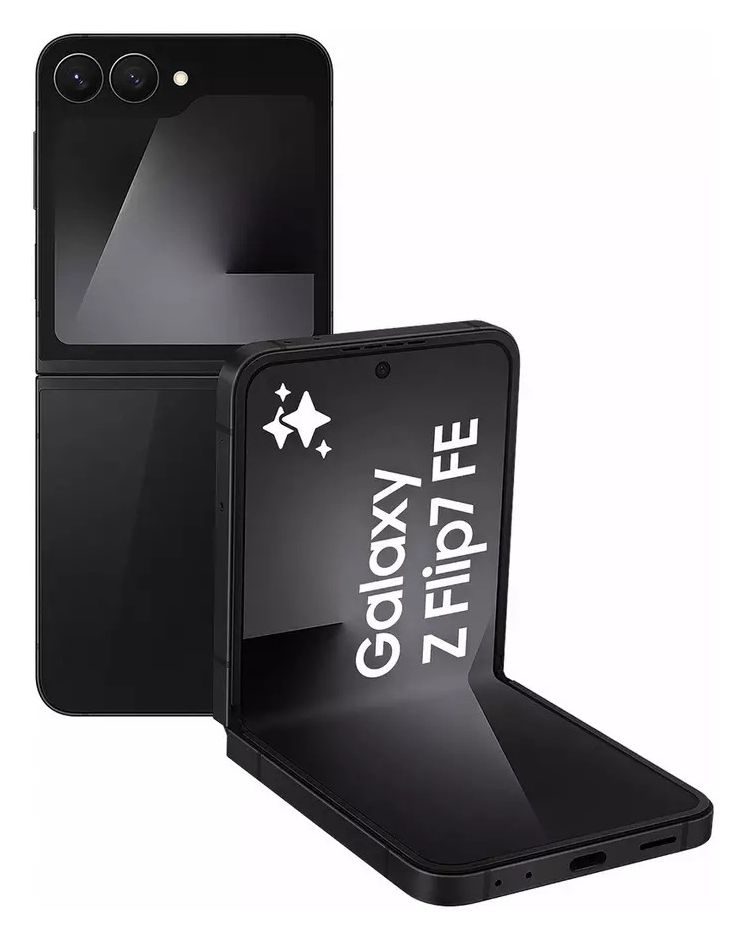 Galaxy Z Flip7 FE 128 GB 5G Smartphone 17 cm (6.7 Zoll) 2,9 GHz Android 50 MP Dual Kamera Dual Sim WiFi 6  (Schwarz) 
