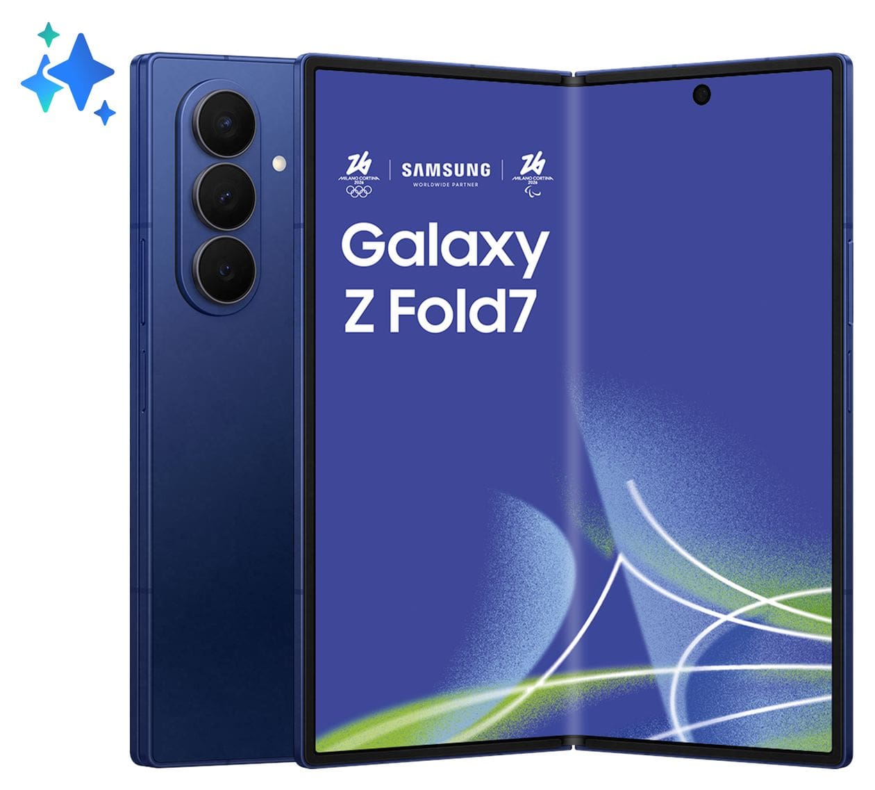 Galaxy Z Fold7 512 GB 5G Smartphone 20,3 cm (8 Zoll) Android 200 MP Dreifach Kamera WiFi 6E (Blue Shadow) 