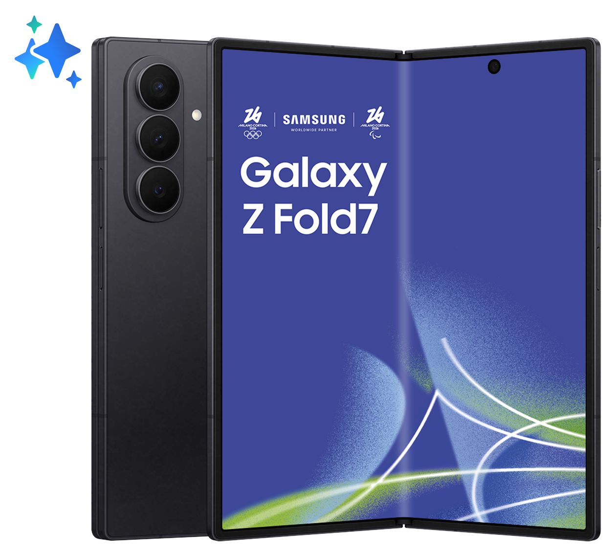 Galaxy Z Fold7 256 GB 5G Smartphone 20,3 cm (8 Zoll) Android 200 MP Dreifach Kamera WiFi 6E (Jetblack) 