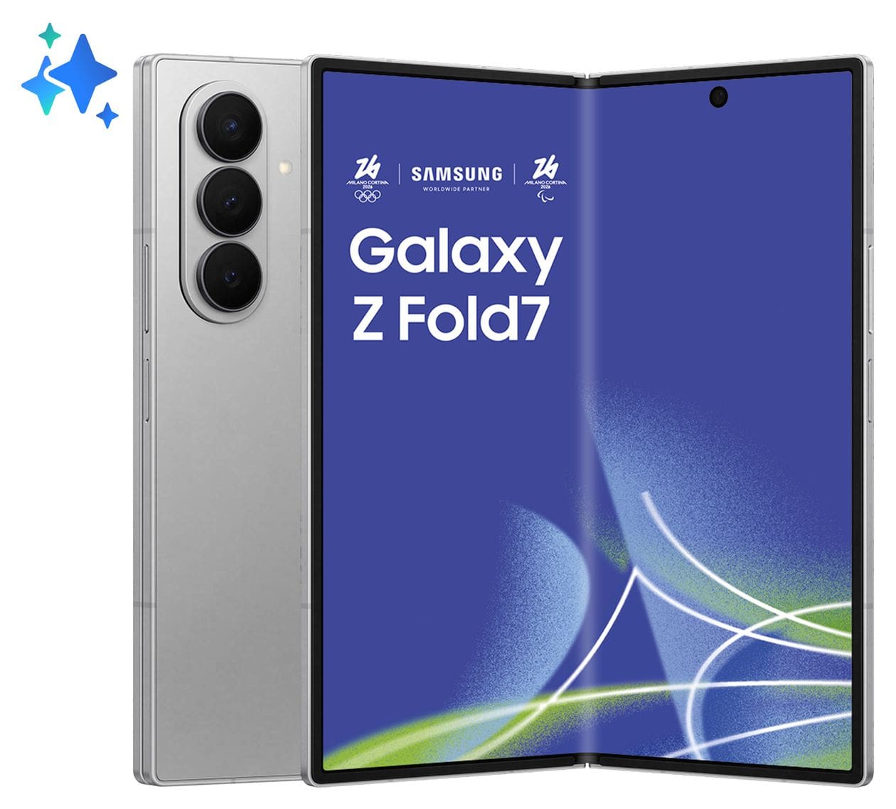 Galaxy Z Fold7 512 GB 5G Smartphone 20,3 cm (8 Zoll) Android 200 MP Dreifach Kamera WiFi 6E (Silver Shadow) 