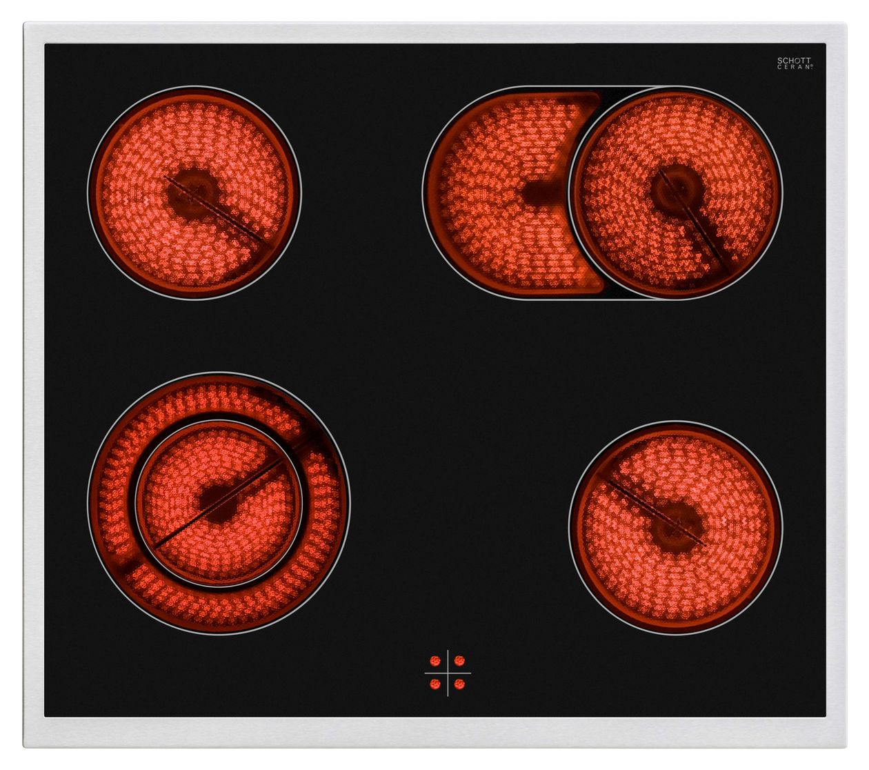NZ64R3525CK/EG herdgebundenes 60 cm Glaskeramik Kochfeld/Herdplatte 4 Zone(n) 