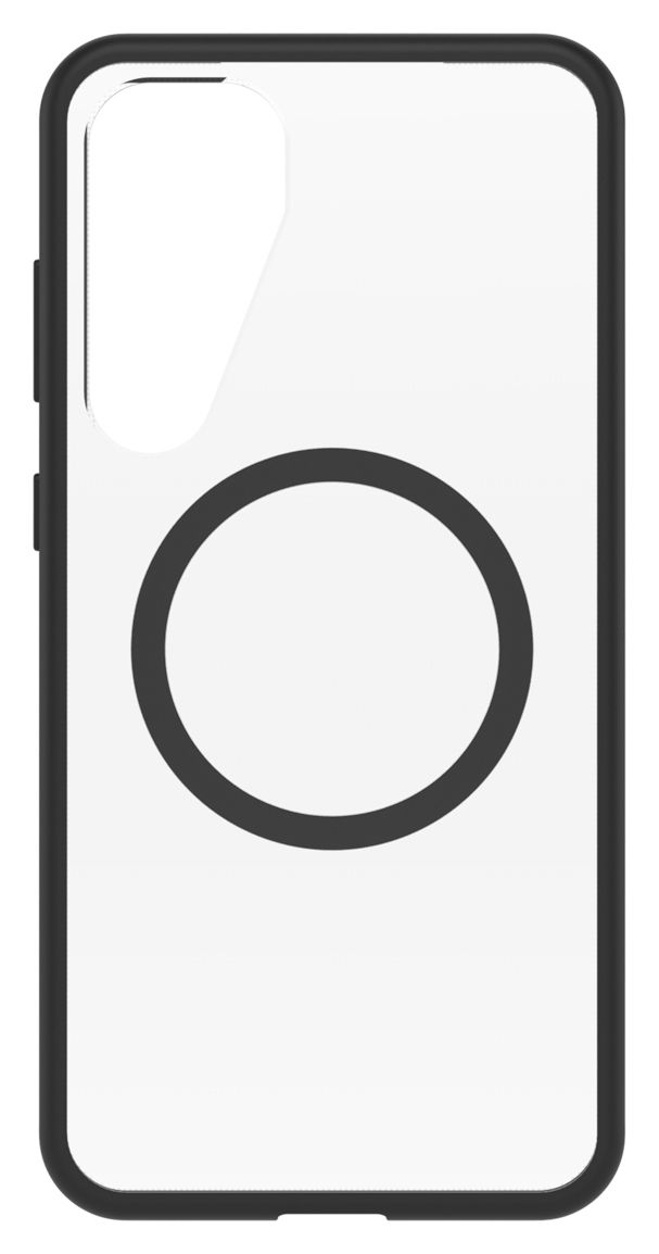 OtterBox React Series Case Cover für Samsung Galaxy S25+ (Schwarz, Transparent) 
