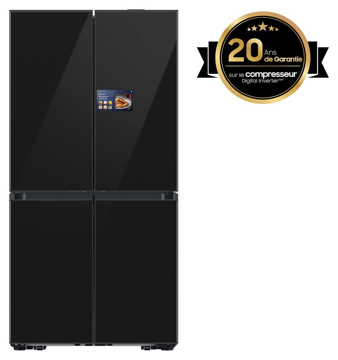 RM90F67CEC Side-by-Side Kühl-/ Gefrierkombination French Door 399 l / 224 l 363 kWh NoFrost 1853 mm x 912 mm  (Schwarz) 