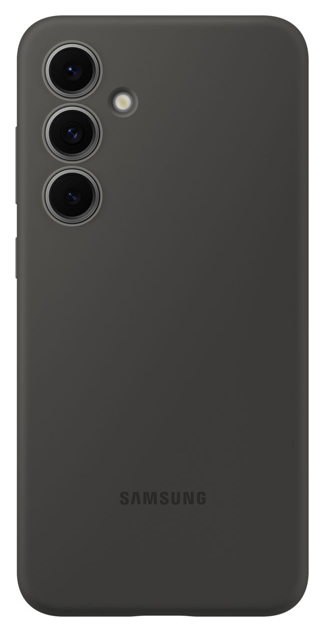 Silicone Case Cover für Samsung Galaxy S24 FE  (Schwarz) 