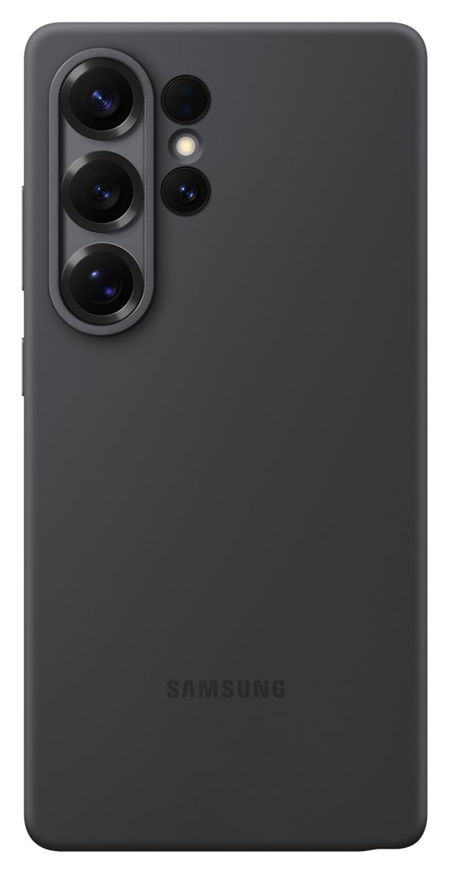 Silicone Case Cover für Samsung Galaxy S25 Ultra  (Schwarz) 