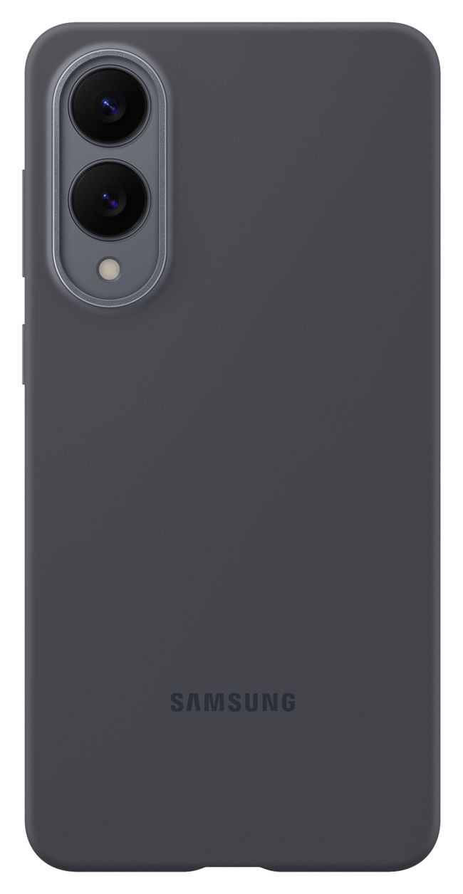 Silicone Case Cover für Samsung S25 Edge  (Schwarz) 