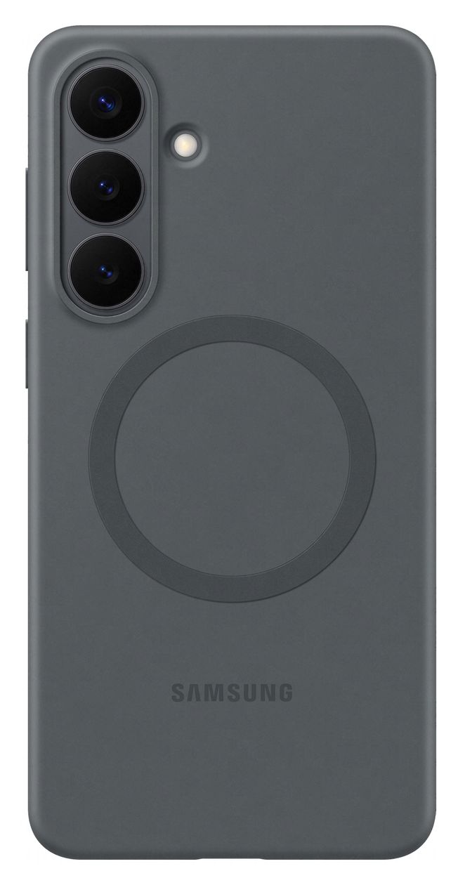 Silicone Magnet Case Cover für Samsung Samsung S26 Plus  (Schwarz) 