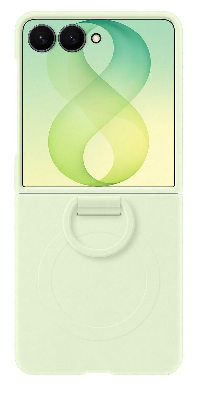 Silicone Magnet Case Cover für Samsung Z Flip8  (Grün) 