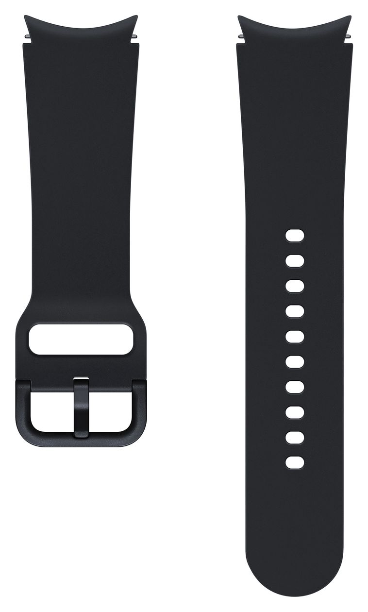 Sport Band Armband 24,4 mm Samsung Galaxy Watch4, Galaxy Watch4 Classic  (Schwarz) 