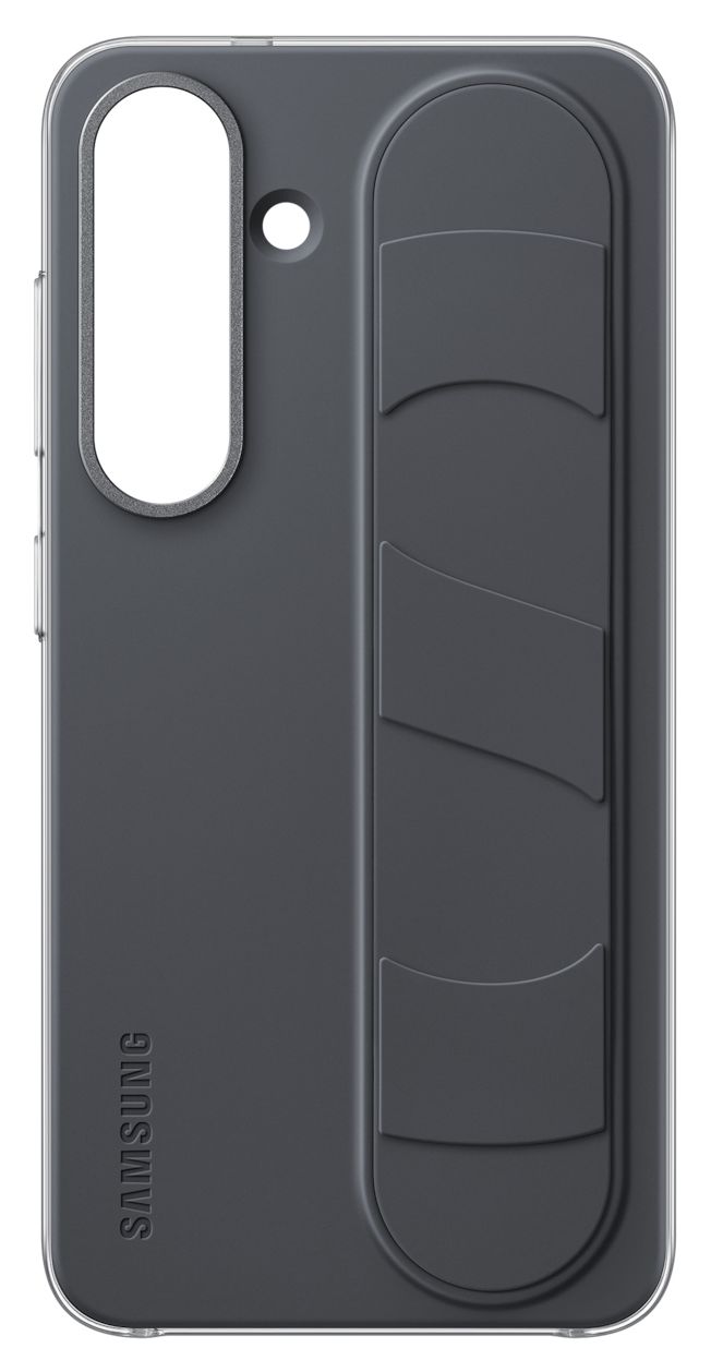 Standing Grip Case Cover für Samsung Galaxy S25  (Schwarz) 