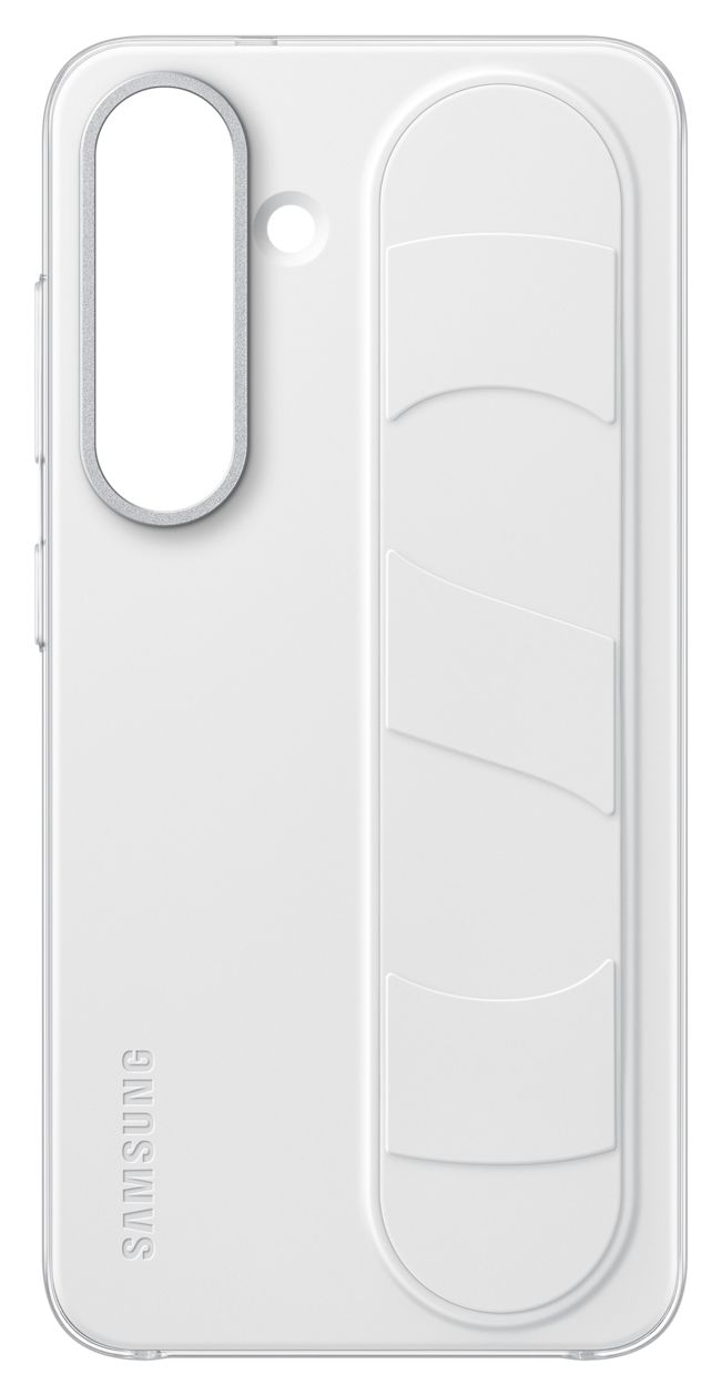 Standing Grip Case Cover für Samsung Galaxy S25  (Weiß) 