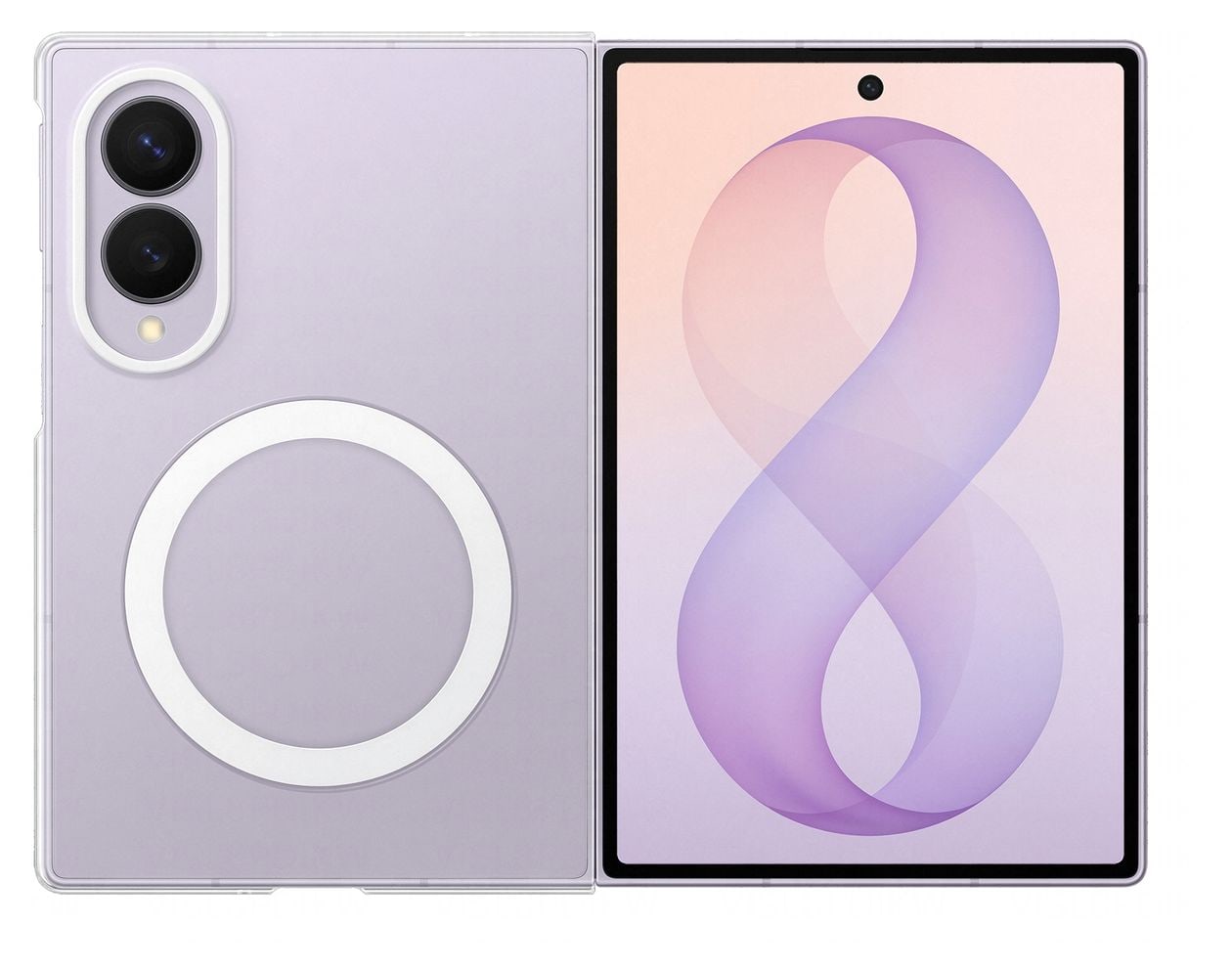 Ultra Clear Magnet Case Cover für Samsung Şeffaf  (Transparent) 