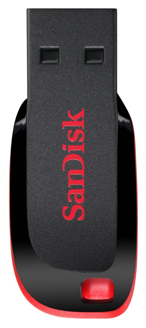 Cruzer Blade USB Typ-A Stick 64 GB  (Schwarz, Rot) 