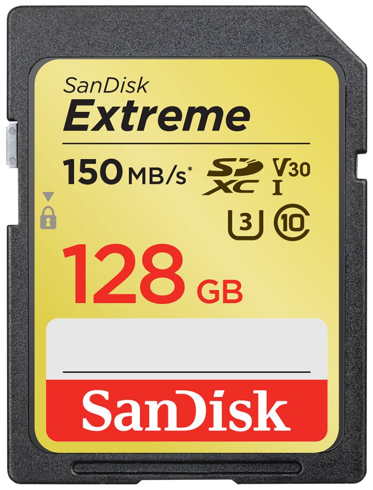 Extreme SDXC Speicherkarte 128 GB Class 3 (U3) Klasse 10 