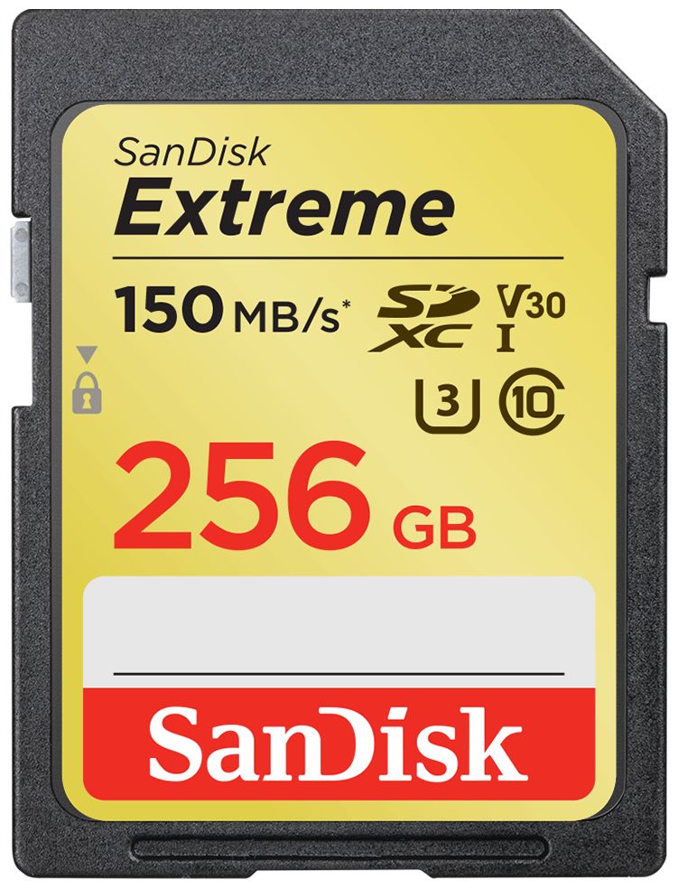 Extreme SDXC Speicherkarte 256 GB Class 3 (U3) Klasse 10 