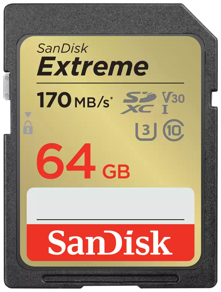 Extreme SDXC Speicherkarte 64 GB Class 3 (U3) Klasse 10 