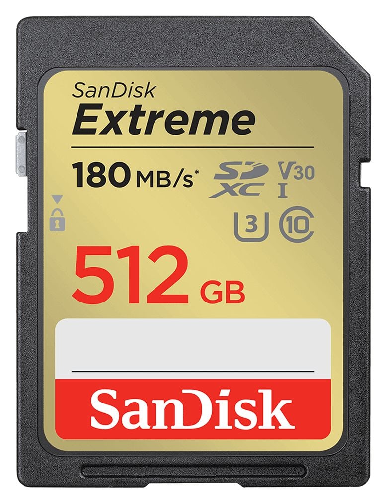 SanDisk Extreme SDXC Speicherkarte 512 GB Class 3 (U3) Klasse 10 