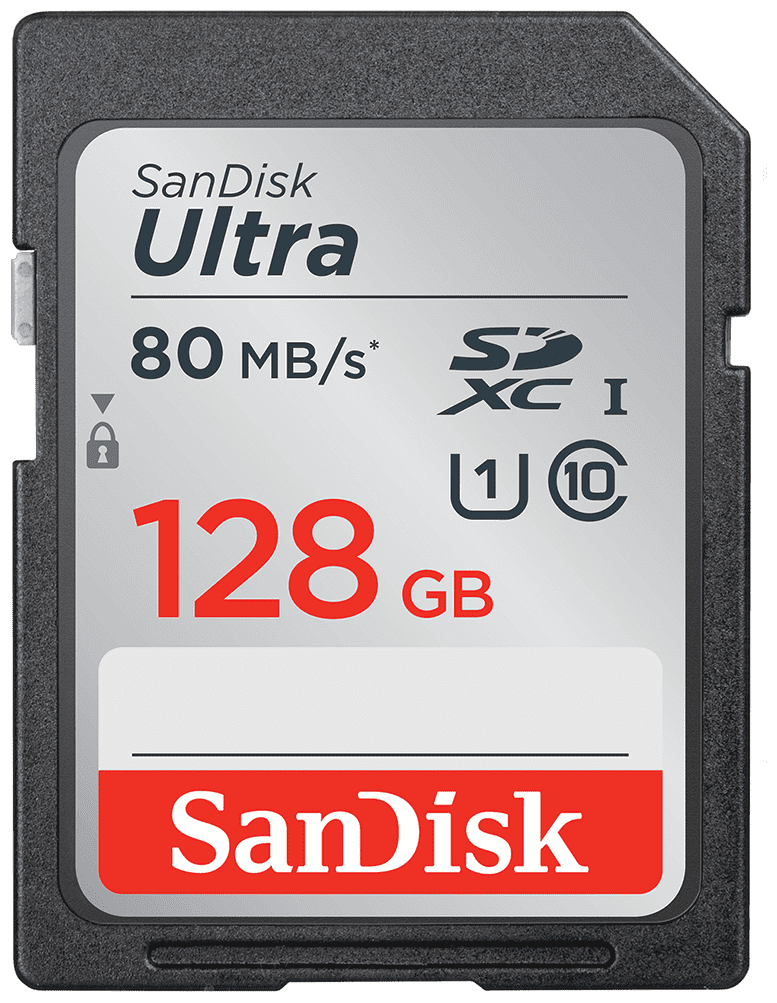Ultra SDXC Speicherkarte 128 GB Class 1 (U1) Klasse 10 