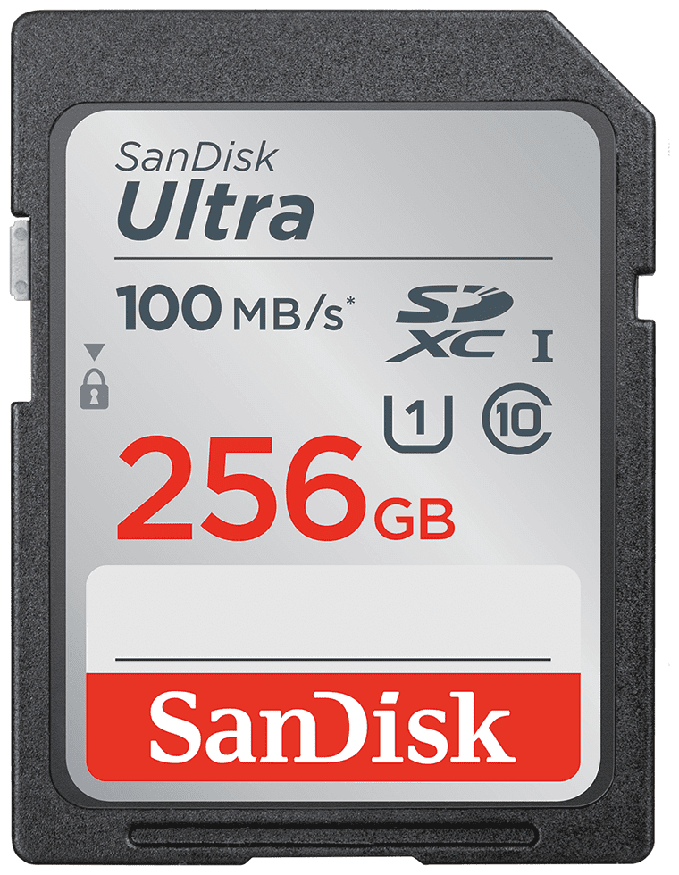 Ultra SDXC Speicherkarte 256 GB Class 1 (U1) Klasse 10 