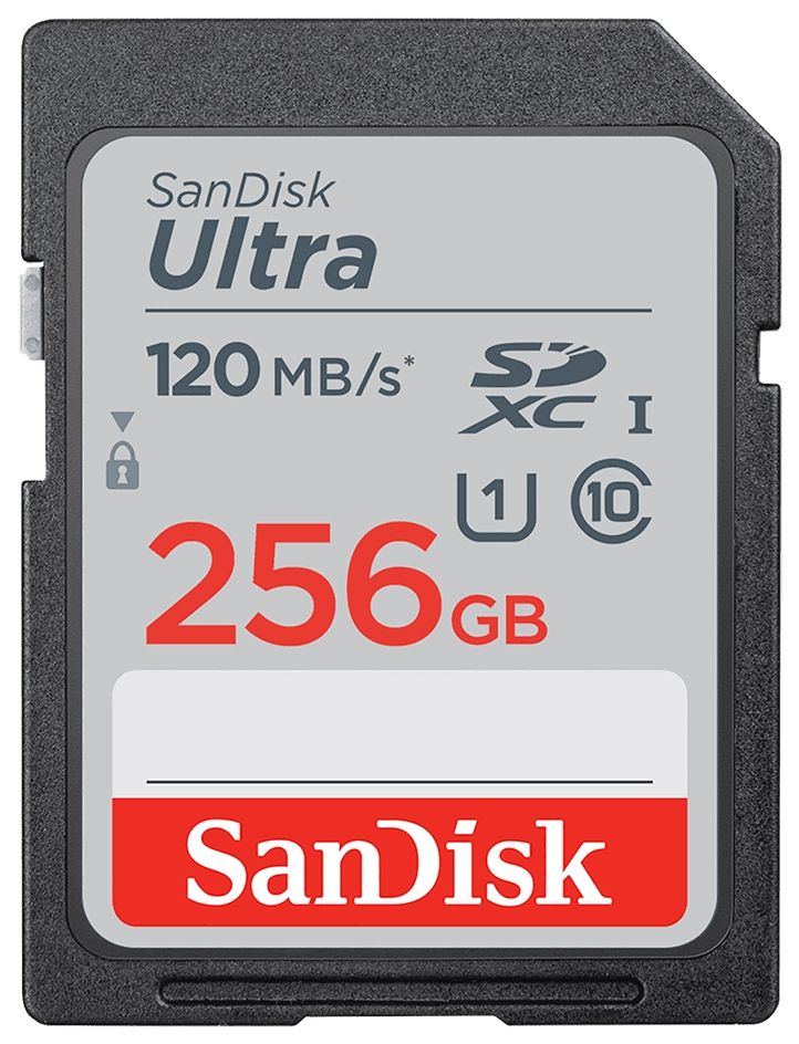 Ultra SDXC Speicherkarte 256 GB Class 1 (U1) Klasse 10 