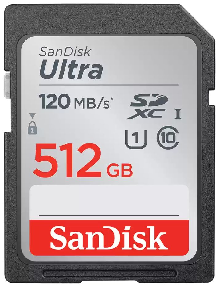 Ultra SDHC Speicherkarte 512 GB Class 1 (U1) Klasse 10 