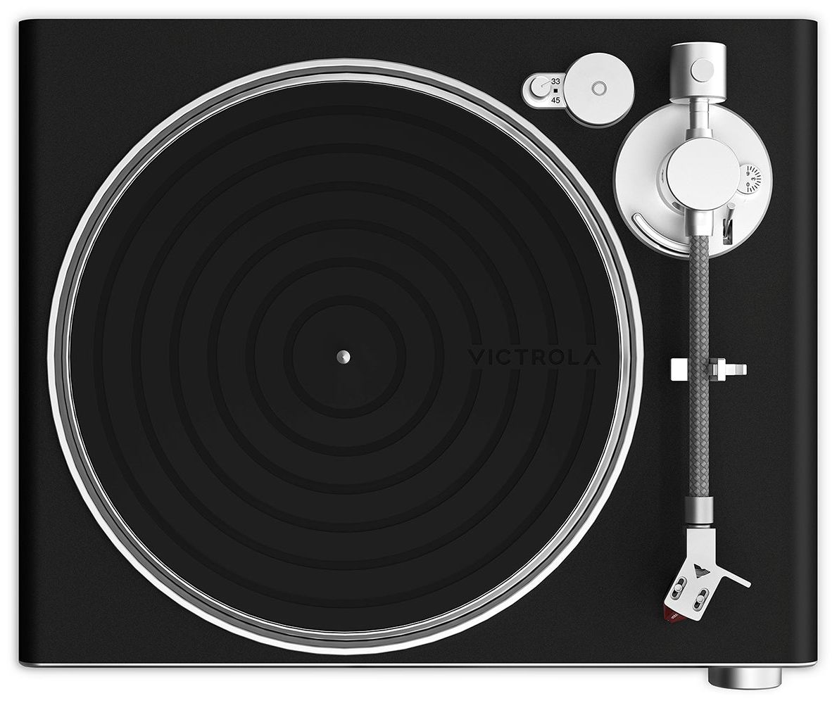 Onyx VPT-3000 Audio-Plattenspieler mit Riemenantrieb (Schwarz, Silber) 