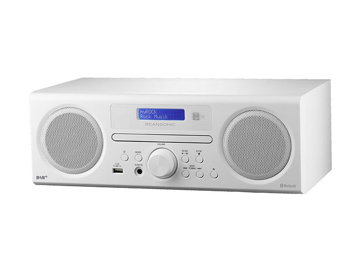 DA310 CD Payer DAB+, FM, PLL Radio  (Weiß) 