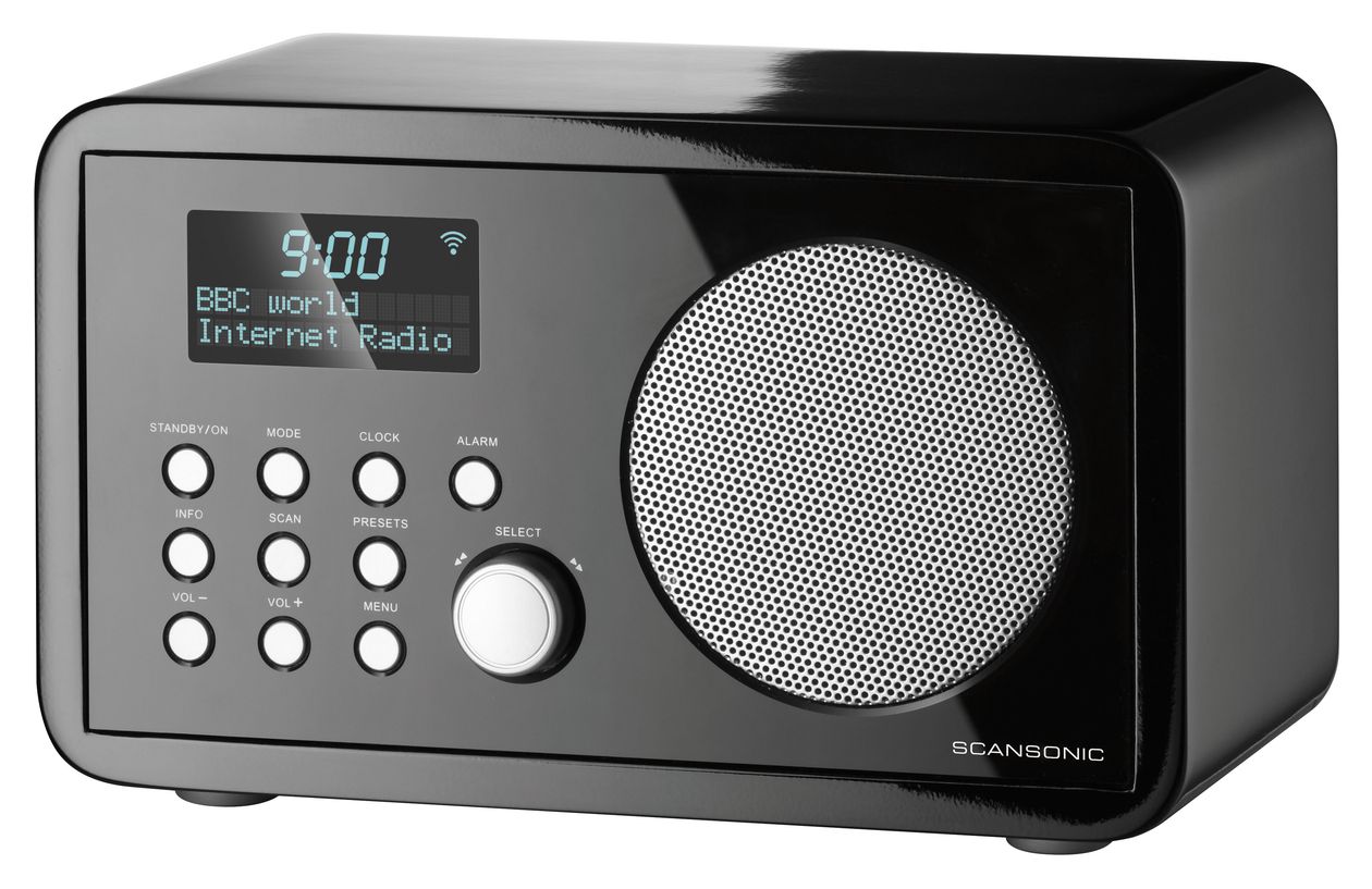 IN210 FM, PLL Radio Internet  (Schwarz) 