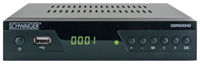 DSR500HD SAT-Receiver HDMI USB Schwarz 