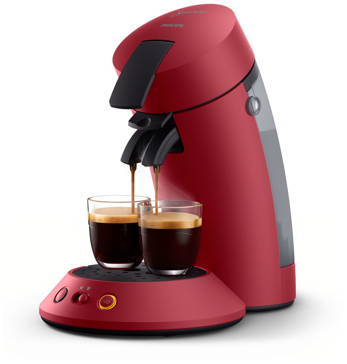 CSA210/90 Senseo Original Plus Kaffeepad Maschine (Rot) 