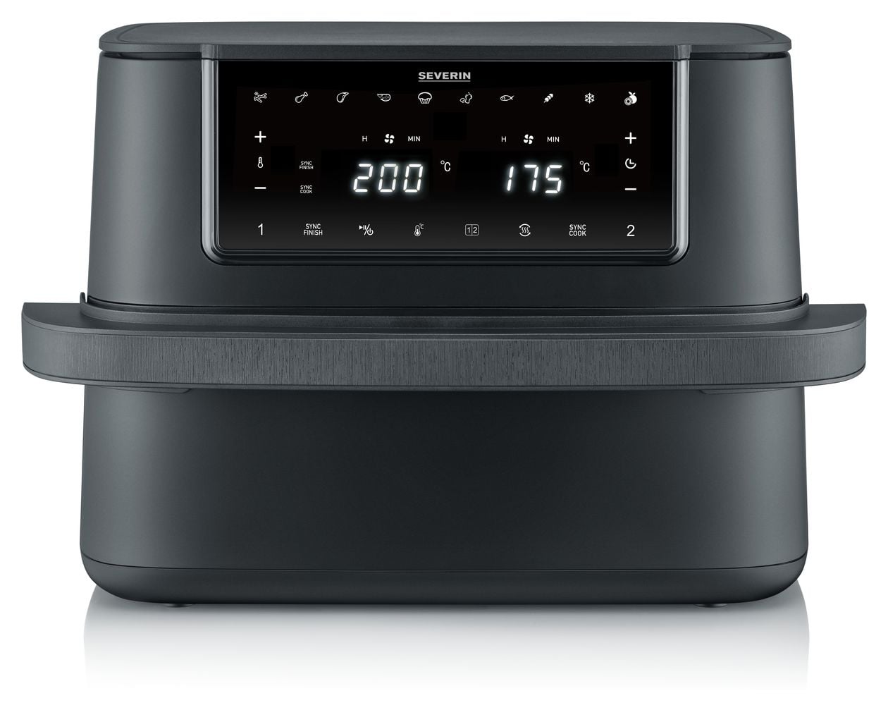 FR2490 Doppel Heißluftfritteuse 9 l 2600 W  (Schwarz) 