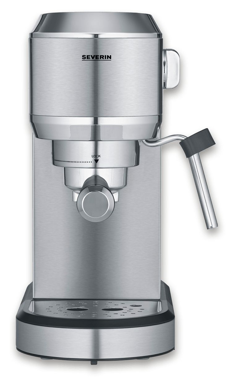 KA5997 Newspresa Siebträger Kaffeemaschine 20 bar 1350 W (Schwarz, Gebürsteter Stahl, Chrom) 